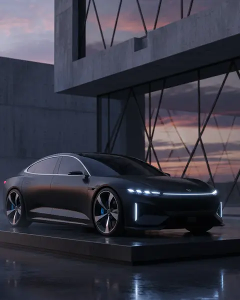 AI generated concept car advertisement visual