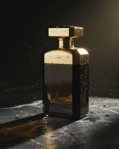 AI generated luxury perfume product photography
