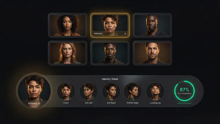 AI avatar generator with consistent characters — MeetNour Casting Room